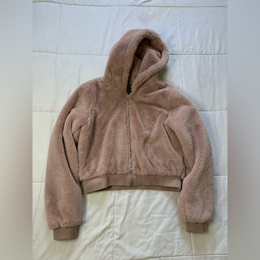 Pink fluffy jacket